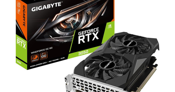 Buy Gigabyte RTX 3050 Windforce OC 6GB GDDR6 Graphics Card